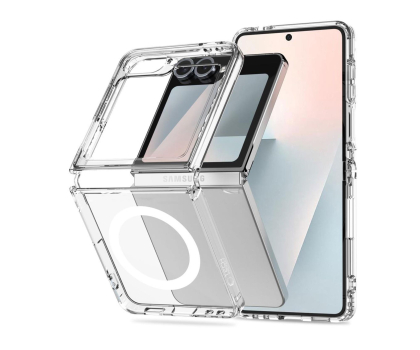 Etui do telefonów TECH-PROTECT FLEXAIR HYBRID MAGSAFE GALAXY Z FLIP 6 / 7 FE CLEAR 5906302330621